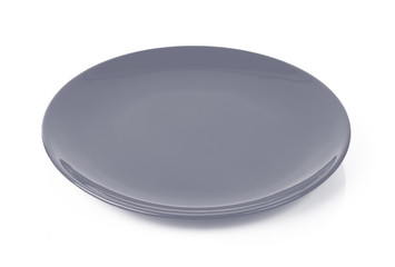 empty plate isolated on white background