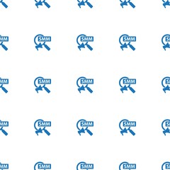 Social Marketing icon pattern seamless isolated on white background. Editable filled Social Marketing icon. Social Marketing icon pattern for web and mobile.