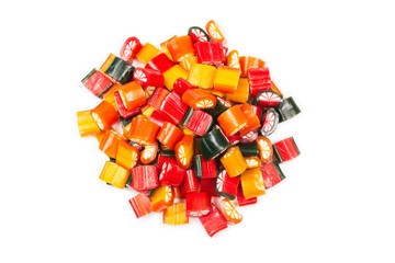 Citrus colorful candies. Jelly sweets,