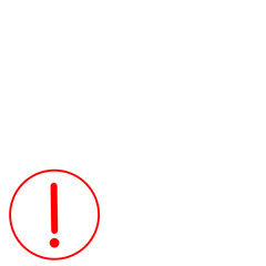 exclamation icon design style template