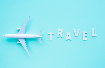 Top view, model plane and travel.