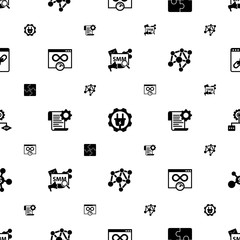 connection icons pattern seamless. Included editable filled Social Media Marketing, Electrical service, Puzzle, Bandwidth, Self-learning icons. connection icons for web and mobile.
