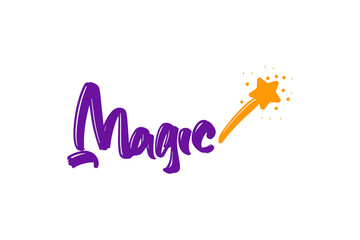 Magic lettering text for business, print and advertising.