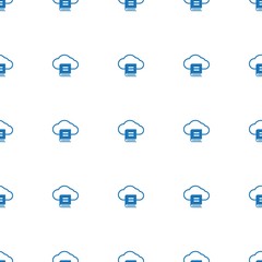 Email Marketing icon pattern seamless isolated on white background. Editable filled Email Marketing icon. Email Marketing icon pattern for web and mobile.