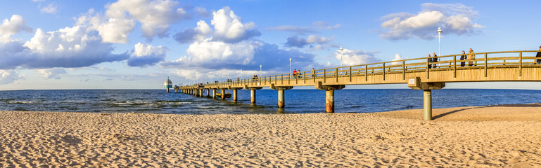 Seebrücke Zinnowitz, Ostsee, Deutschland 