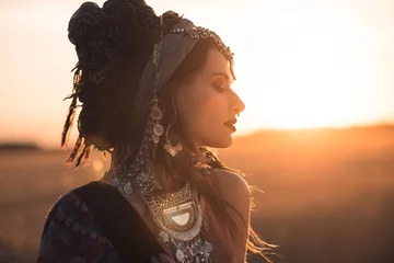 Fotobehang Gypsy nationale kenmerken van sieraden