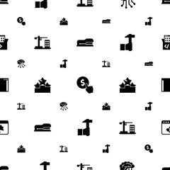 single icons pattern seamless. Included editable filled Stapler, Cost per click, Deep learning, Construction, Ranking, Handicraft, software icons. single icons for web and mobile.