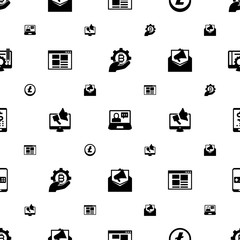 internet icons pattern seamless. Included editable filled fintech industry, eCommerce solutions, Altcoin, front end, Digital marketing icons. internet icons for web and mobile.