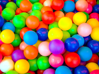 Fototapeta na wymiar Many colored different balls