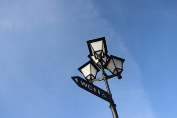 street lamps with sc symbols