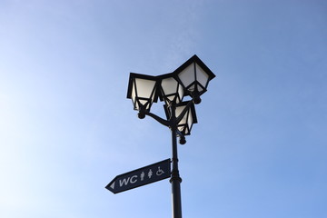 street lamps with sc symbols