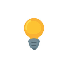Isolated electric light bulb fill style icon vector design