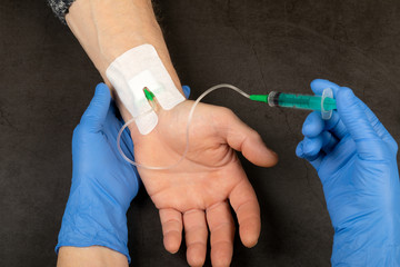 Blood test catheter