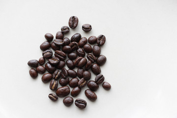 少量のコーヒー豆