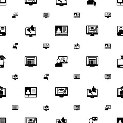 ecommerce icons pattern seamless. Included editable filled eCommerce marketing, eCommerce platform, online store, Digital marketing icons. icons for web and mobile.