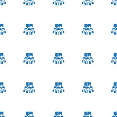 Team building icon pattern seamless isolated on white background. Editable filled Team building icon. Team building icon pattern for web and mobile.