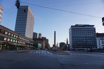 Fototapeta na wymiar View of beautiful and typical streets of Copenhagen