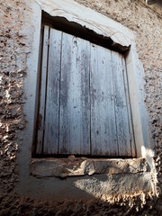 Old window in the wall