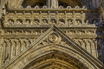 Primate Cathedral of Saint Mary of Toledo (1227 - 1493) - Roman Catholic cathedral in Toledo, Spain. Cathedral is one of best examples of Gothic architecture in Europe. 