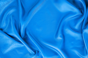 Top view of blue textile for carnival