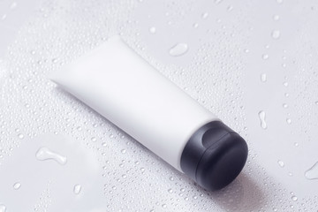 Minimalistic mockup cosmetic packaging. Mock-up for branding and label.