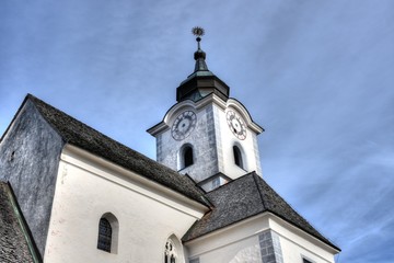 Kirche, Wernberg, Sternberg, Villach, Villach-Land, Kärnten, Österreich, Turm, Kirchturm,...