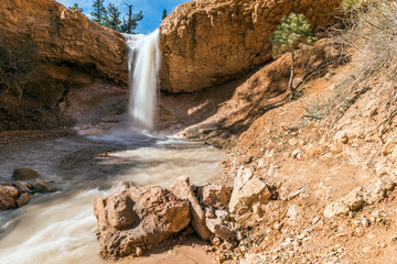 Small Falls in Zion Park in the USA