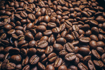  Coffee bean on wooden background