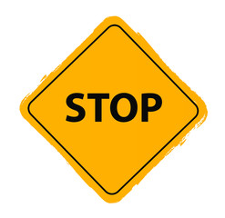 stop sign. Vector icon