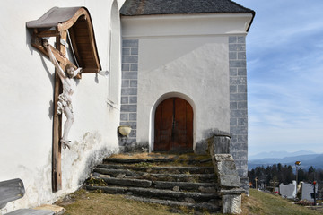 Kirche, Wernberg, Sternberg, Tür, Tor, Eingang, Holztor, Schmiedeeisen, Schloss, Griff, Treppe,...