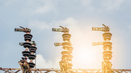 Industrial zone,The equipment of oil refining,Close-up of industrial pipelines of an oil-refinery plant,Detail of oil pipeline with valves in large oil refinery.