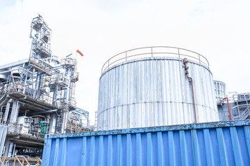 Industrial zone,The equipment of oil refining,Close-up of industrial pipelines of an oil-refinery plant,Detail of oil pipeline with valves in large oil refinery.