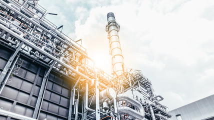 Industrial zone,The equipment of oil refining,Close-up of industrial pipelines of an oil-refinery...