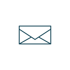 Isolated envelope message line style icon vector design