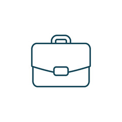 Isolated suitcase bag line style icon vector design