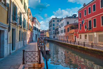 Water channels in the city of Venice
