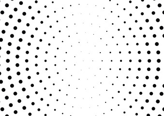 Abstract halftone dotted background. Monochrome pattern with dot and circles.  Vector modern pop art texture for posters, sites, business cards, cover postcards, interior design, labels, stickers.