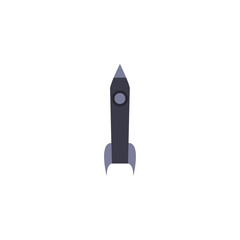 Isolated rocket fill style icon vector design