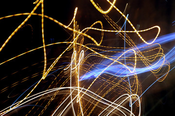 abstract background and dynamic discharge flow