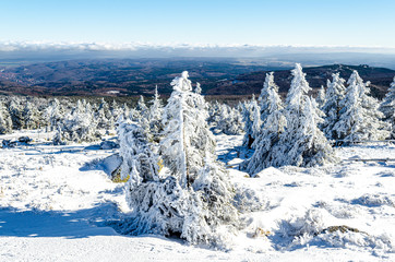 a snow covered mountain landscape in germany
