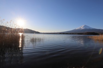 河口湖からの富士山