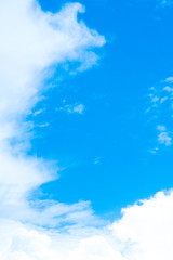 blue sky with cloud