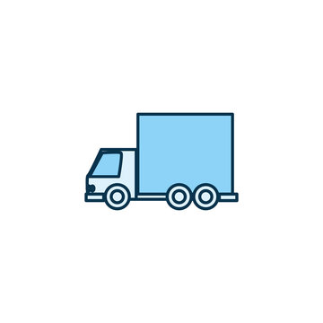 Isolated truck vehicle line style icon vector design