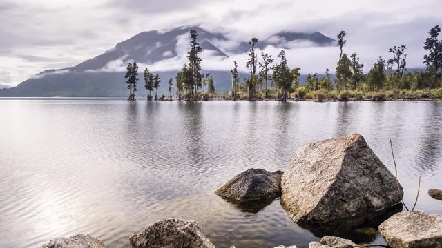 Timelapse of Lake Brunner, west coast, New Zealand