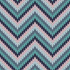 Chunky zigzag chevron stripes christmas knit 
