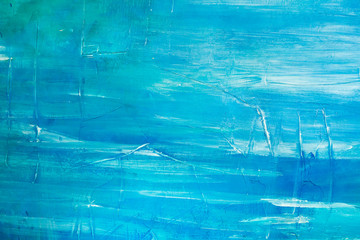 blue painting background or texture