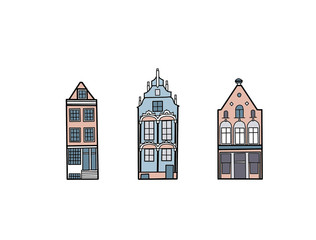 European houses in the set