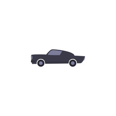 Isolated car vehicle fill style icon vector design