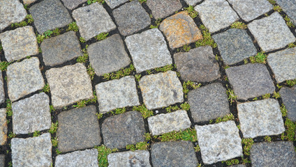 A fragment of the road surface in the old city.