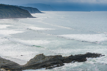 Stunning scenery of the coast of the Basque country. Northern spain